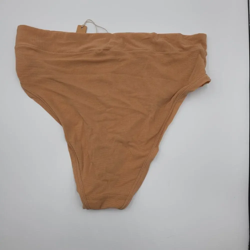 Skims Bundle of Three Panties Boy Short Cheeky Brief Onyx Topaz Ochre Size 4X